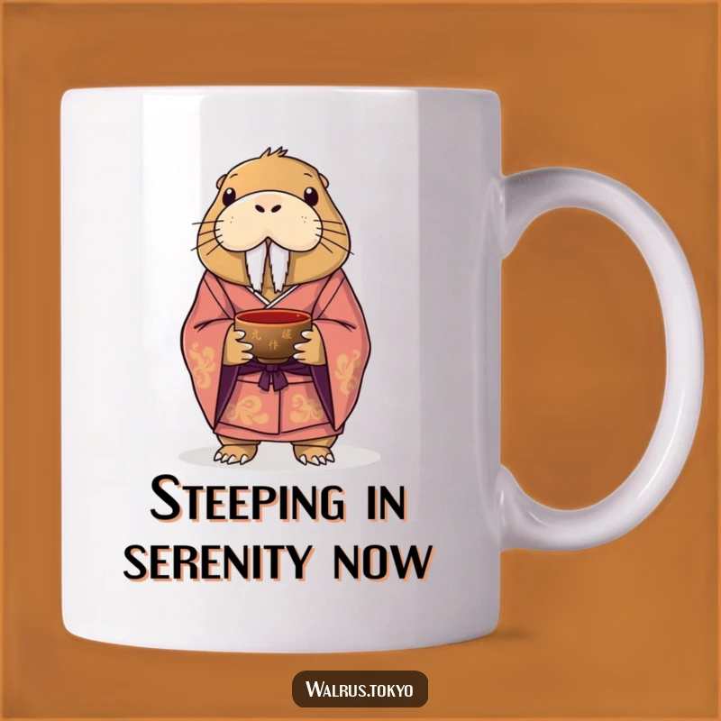 Funny Walrus Kimono Mug: A Regal & Humorous Gift for Tea Lovers
