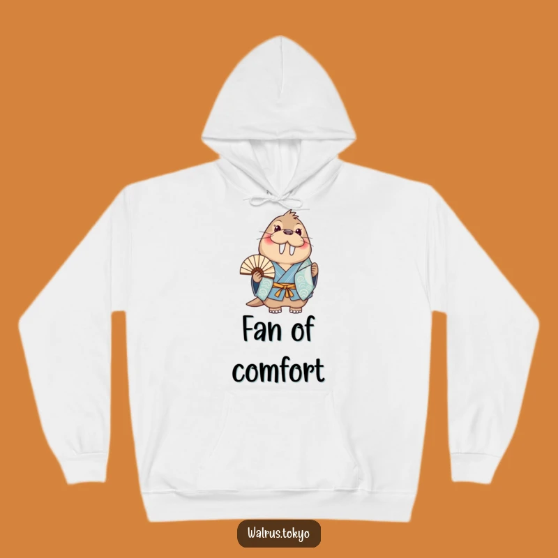 Cozy Funny Blue Kimono Walrus Hoodie: Warmth and Whimsy, a Hilarious Gift