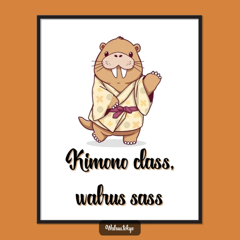Free Printable Walrus Wall Art: Playful Steps for Your Funny Downloadable Home Decor!