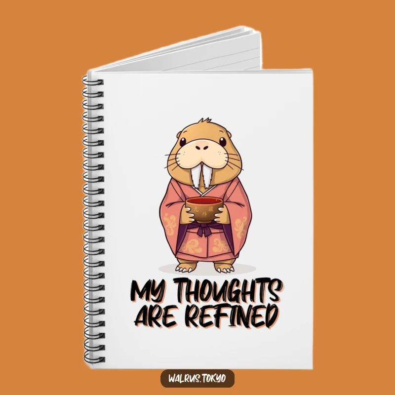 Funny Walrus Kimono Notebook: Jot Down Ideas with Classy Comedy
