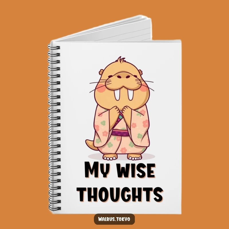Funny Walrus Kimono Notebook: Jot Down Ideas with Graceful, Humorous Flair